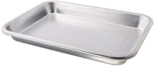 Nordic Ware 47400 Naturals Baker's - Bandeja de aluminio para hornear y recalentar comidas pequeñas, color plateado
