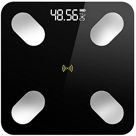 balance cuisine balance pese personne connectée bluetooth balance haute précision de cuisine balance connectée graisse corporelle balance connectée-Chine_Noir