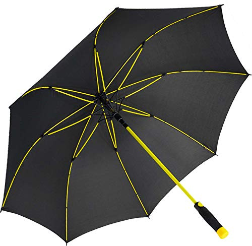 iX-brella XXL Stockschirm Fiberglas Golf Automatik Schwarz