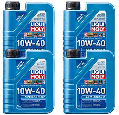 4X Original Liqui Moly 1L Super Leichtlauf 10W-40 Motoröl Motorenöl Öl Oil 1300