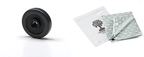 Foppapedretti 4 Ruote Gommate Per Mobili Da Stiro, Nero & Lacopertina - Copertina Ricambio Per Asse Da Stiro, Cotone