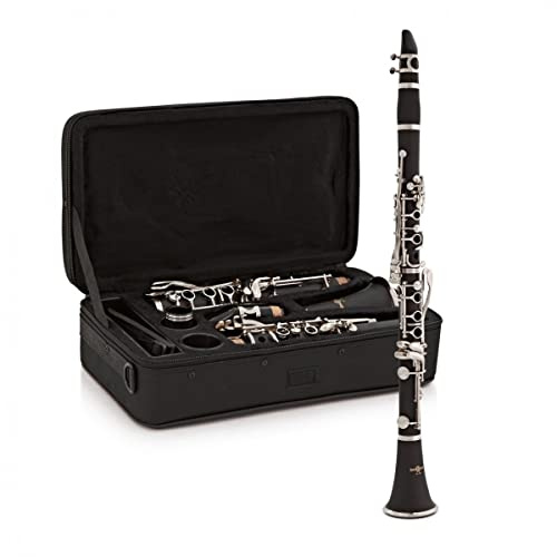 Gear4music Bb Beginners Clarinet with Hard Case Reeds & Accessories - B Flat Student Clarinet