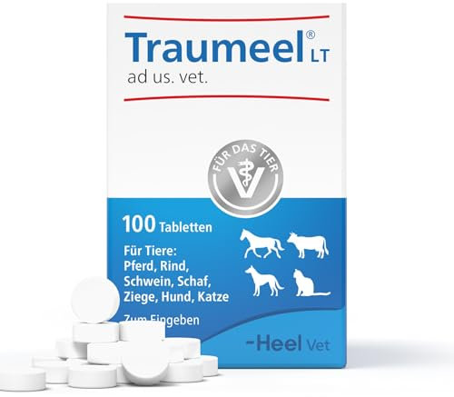 Traumeel LT ad us. vet. 100 Tabletten | Natürliches Tierarzneimittel für Hunde, Katzen, Pferde, Rinder, Schweine, Schafe und Ziegen | Made in Germany