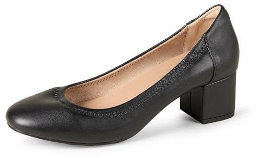 Amazon Essentials Women's Ballet Pumps, Black, 13