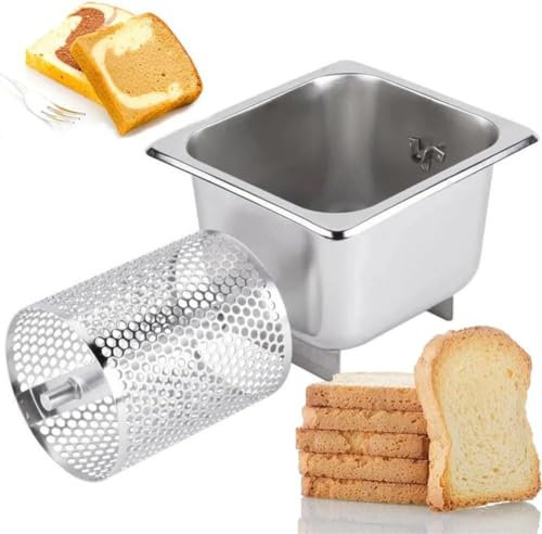 YIJIEHH Rueda de mantequilla para plancha, rueda de mantequilla de acero inoxidable 304 para pan, rodillo de mantequilla para pan tostado, bollos de maíz, diseño de rodillo perforado extraíble, fácil