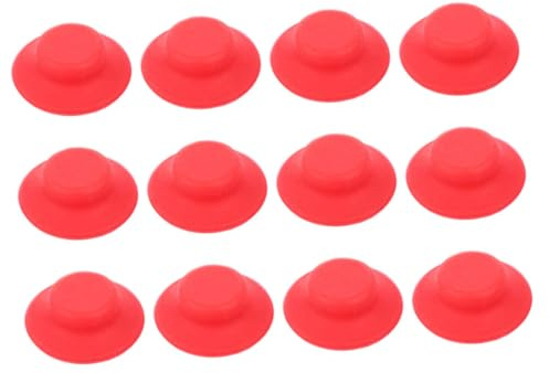 Bottle Gaskets 12pcs Seal Rings for Juice Bottles | Red Full Coverage Discs, Leak Resistant Replacement Set, Easy to Clean, Safe Design for Home Use