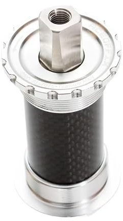 GFDSGRE Movimento Centrale Perno Quadro Movimento Centrale in Titanio 119mm for Bici Movimento Centrale Conico Quadrato filettato Movimento Centrale MTB(Silver)