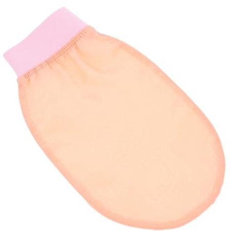 Duschpeelinghandschuh aus Imitated Silk Stoff, Rosa