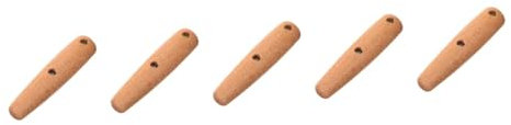 Amosfun 5 Sätze Holzspatelgriff Kitchen Tools küchenwerkzeug Griffersatz für Küchengeräte Universalgriff holzbau Zubehör für Verbrühungssicherer Spachtelgriff Ersatzgriff aus Holz hölzern