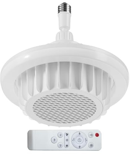 Fiorky Calentador de baño de cerámica, ventilador de escape con control remoto con tecnología PTC, ventilador calefactor, luz de techo para sala de estar interior y dormitorio