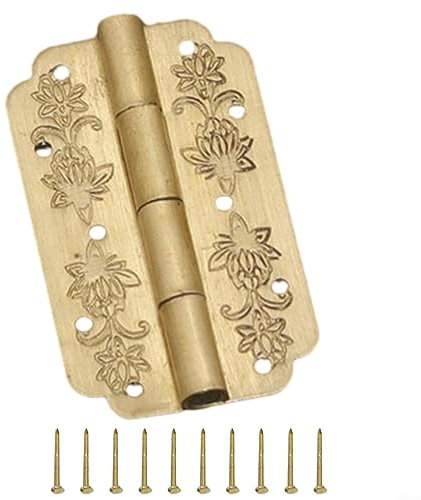 Bisagra rústica de latón suave para diversas aplicaciones de muebles (1 pieza de latón)