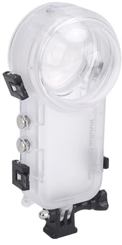 Telecamera Sportiva Alloggiamento Immersione Subacquea, Fotocamera d'azione Impermeabile 50 M Alloggiamento Protettivo Impermeabile Vista Panoramica