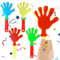 4 Pcs Hand Clappers, Large Hand Clappers Noisemakers Plastic Noisemakers for Sporting Event Ball Dance Fiesta Birthday Game Clapper Party Supplies（Color Mixing）
