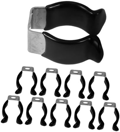 jojofuny 10pcs Lamp Clamp Led Light Lamp Clamps Light Clip for Mounting Stainless Steel Tube Bracket