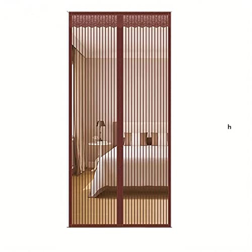hOnYbmq Cortina para puerta, mosquitera, antiinsectos, a rayas, a prueba de mosquitos, pantalla silenciosa para puerta (39.37 pulgadas de ancho x 82.68 pulgadas de alto)