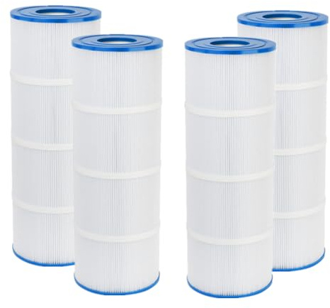 YanBan 4 Filtro de Repuesto para SPA, Filtro para Jacuzzi, Compatible con Hayward Swim Clear C580E, C3030, C3025, C3020, CX580XRE, C-7483, FC-1225, Pleatco PA81, 81 pies Cuadrados