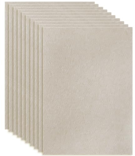 10 Stück Bastelfilz Beige, Filzstoff A4 20x30cm, 1 mm Filz Blätter zum Basteln, Große Vliesstoff Stoff Filzplatten, Polyester Felt Fabric für DIY Handwerk, Nähen, Bastelprojekte, Dekoration