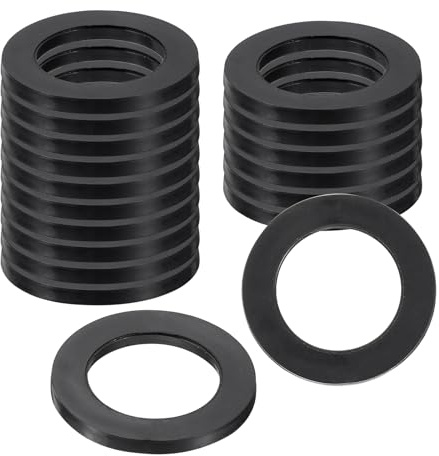 QUARKZMAN 18Pcs Rondelle Caoutchouc 30mm OD x 20mm ID x 2.5mm Épaisseur Rondelle Plate pour Boulons, Entretoises, Pommeau de Douche, Plomberie, Raccord de Tuyau