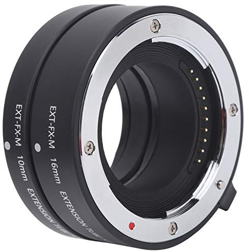 Tbest 10 Mm 16 Mm Makro-Autofokus-Nahaufnahme-Verlängerungsrohradapter Fuji X-Mount-Kamera Aluminiumlegierung CNC-Verarbeitung Robust Langlebig Leicht Tragbar für Spiegellose Kameras