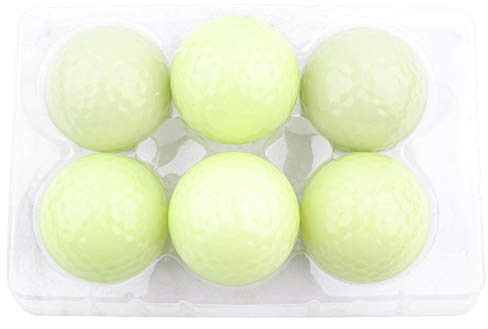 Bamjour Leuchtende Golfbälle, 6 Stück, Nacht-Golfbälle, Leuchtende Golfbälle mit Fluoreszierendem Licht, Langanhaltendes Helles Leuchten Im Dunkeln