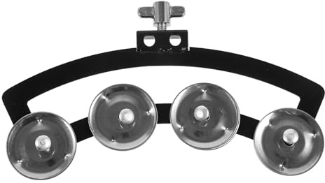 Robuste Abs und Handglocke Trommel aus Aluminiumlegierung Silber | Bright Sound, Starke Ausführung, Glatte Runde Kanten, für Schlagzeug Zubehör und Handspiel