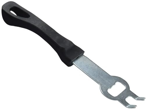GLEAVI Heat-resistant Stainless Steel Bbq Grill Gripper with Handle, Outdoor Picnic Grill Plate Lifter Tool for Home and Restaurant, Anti-scald Crowbar and Grate Lifter