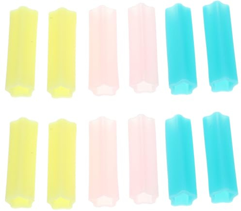 OSALADI Copertura per Manico Forbici Cuticole in Silicone Antiscivolo Leggero 12 Pezzi Protezione Professionale per Unghie Mani Manicure