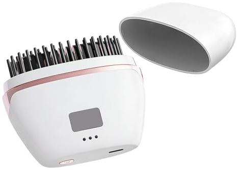 Mini Lisseur à Cheveux Anti-Brûlure avec Couvercle Sans Fil | Lisseur À Cheveux Sans Fil Mini Pour Cheveux Courts Longs, Lisser Boucler Styliser, Maison Bureau Extérieur Camping
