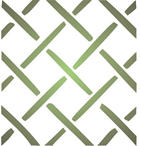 Trellis Stencil - 38 x 25cm (M) - Reusable Large Lattice Pattern Garden Wall Stencil Template