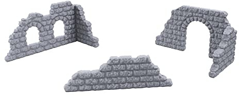 EnderToys - Juego de pared de adoquines para mesa (28 mm), diseño de miniaturas y pintura en 3D