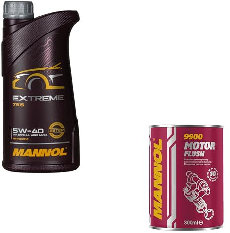 1L MANNOL Extreme 5W-40 API SN/CF Öl Motoröl MN7915-1 Motorspülung Motor Flush