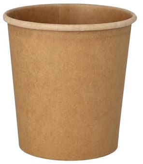 PAPSTAR 500 Suppenbecher, Pappe Pure rund 470 ml Ø 9,8 cm · 10 cm braun 100% Fair