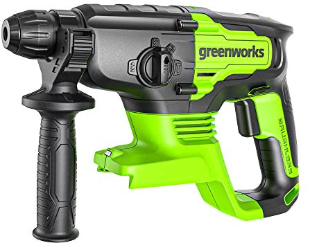 Greenworks 24V Brushless Cordless Rotary Hammer, Impact Rate 4500 IPM, SDS-Plus - Battery and Charger Sold Separately