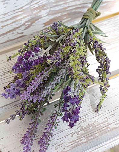 Artplants.de Lavendel Kunststrauß KIRSA, Violett, 30cm - Künstlicher Strauß/Deko