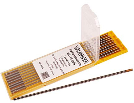 WIG-Wolframelektrode WL-15 gold 3,2x175 mm 10 Stück