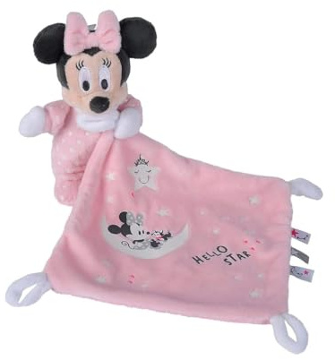 Simba- Peluche Minnie Mouse Dou Dou- Brilla en la Oscuridad con Mantita (6315872505)