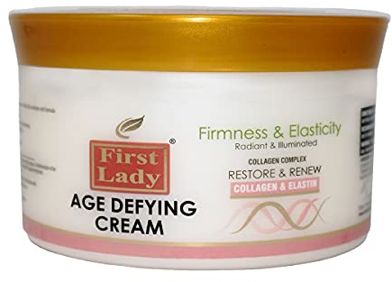 First Lady Age Defying Cream 500ml – Anti-Ageing Moisturiser with Collagen, Elastin, Aloe Vera, Shea Butter & Coconut Oil – Hydrating Firming Face & Body Cream for Mature Skin