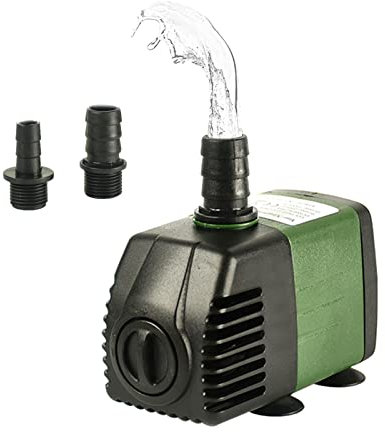 Mini Pompa Acqua, AolKee Ultra-Silenzioso Pompa Acquario Elettrica 25W 1500L/H, 3 ugelli Pompa Laghetto, Pompa Acqua per Terrari, Laghetto, Pesce Stagno, Fontana