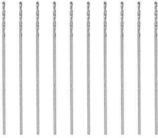 sourcing map 10 Stk. Spiralbohrer Metall Mikro Bohrkronen Bits HSS 0,45mm W6542 20mm Länge für Kupfer Aluminium
