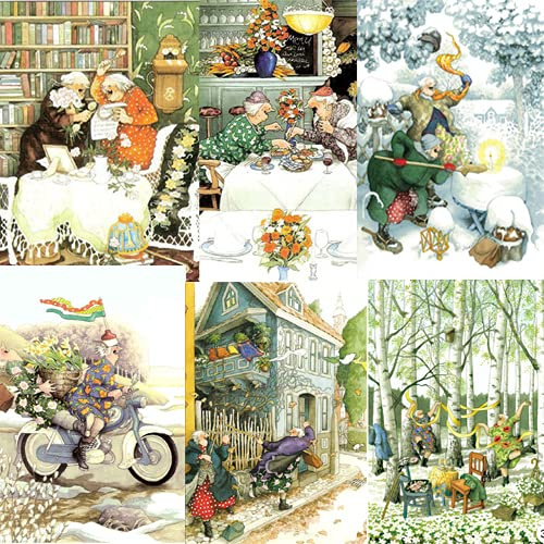 Inge Look Postkarten set 6 (jetzt 31-36) Größe: 10,5x15 cm,Set mit 6 Karten