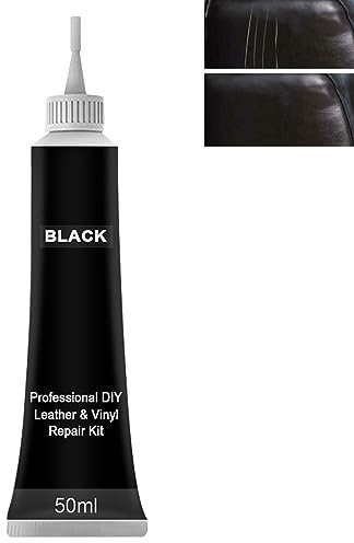 Crema Riparazione Di Graffi In Pelle,Pasta per Riparazione Graffi in Pelle,Crema di Riparazione in Pelle,Gel Di Riparazione Per Pelle Liquida,Crema Specifica Per Prodotti In Pelle,Nero,50ML