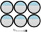 Lot de 6 filtres lavables pour aspirateur sans fil Ryobi 18 V 1+ PCL720 PBLSV716 A32SV720N