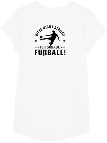 BITTE NICHT STÖREN ICH SCHAUE FUßBALL Spruch FUSSBALL T-Shirt