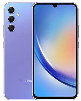 Samsung Galaxy A34 SM-A346B 5G Smartphone Android, Display FHD+ Super AMOLED 6.6”, 8GB RAM e 256GB , Awesome Violet (Ricondizionato)