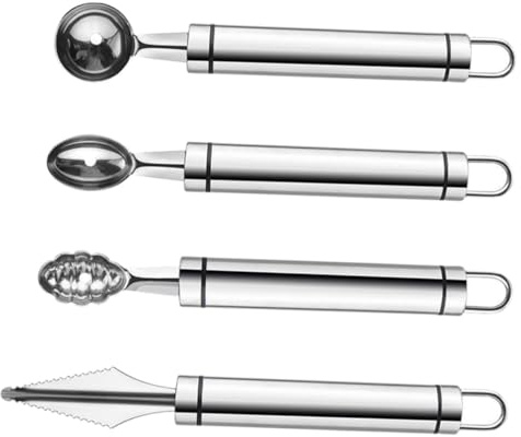 Set Scavino Melone 4 Pezzi in Acciaio Inox per Frutta