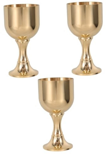 MAGICLULU 3pcs Vintage Style Goblet Betty Coupe Glasses for Liquor Wine Drinking