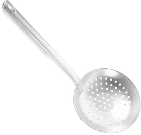 COLLBATH Cucchiaio Colino in Alluminio Da 16 Cm Manico Ergonomico Resistente Al Calore, Scolapasta Per Pasta e Alimenti, Utensile Da Cucina Adatto Per Fluidi Caldi e Lavabile in Lavastoviglie