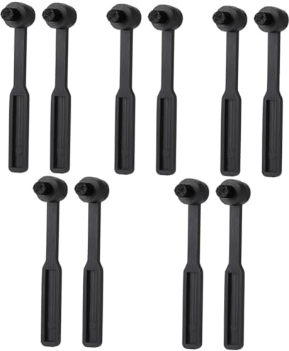 Toyvian 10 Stk Nadelreinigungsbürste Schallplattennadelreiniger Schallplattenreinigungsbürste Bürste für Plattenspieler Schallplattenbürste CD-Player-Pinsel Vinylbürste Plastik Black