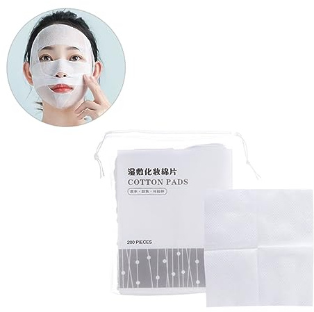 EXQUIMEUBLE Dischetti di Cotone per Trucco Sottili, Assorbenti Cosmetici per Viso, per Trucco Ecologici e Leggeri, per Applicare Tonico e Lozione, Confezione Pratica per Donne