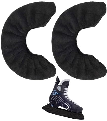 Cerioll Couvre Lame Patin A Glace, Protections De Patins À Glace, Protège Lame pour Chaussures De Patinage, Accessoires Patinage Artistique pour Enfants Adultes, Femmes, Hommes(Noir)